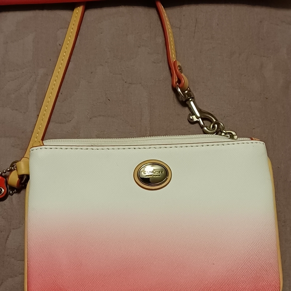 Pink and white Coach w/ Coin Purse - Picture 16 of 16